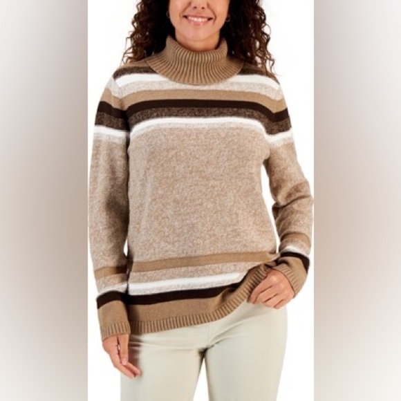NWT Karen Scott Turtle Neck Sweater - Picture 1 of 7